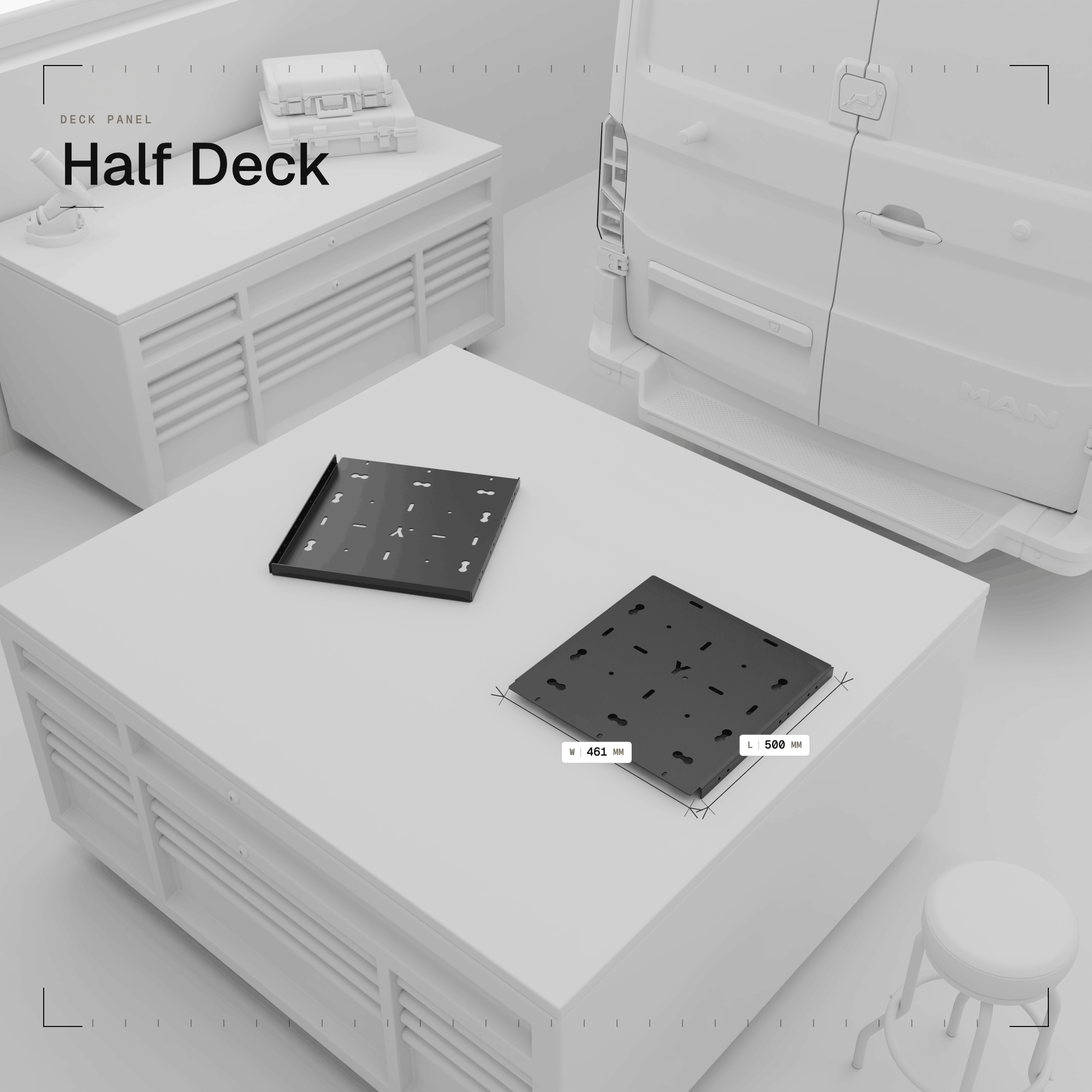 Universal Deck Panels | Roof Rack | Aluminium | YAKKT - Image 5