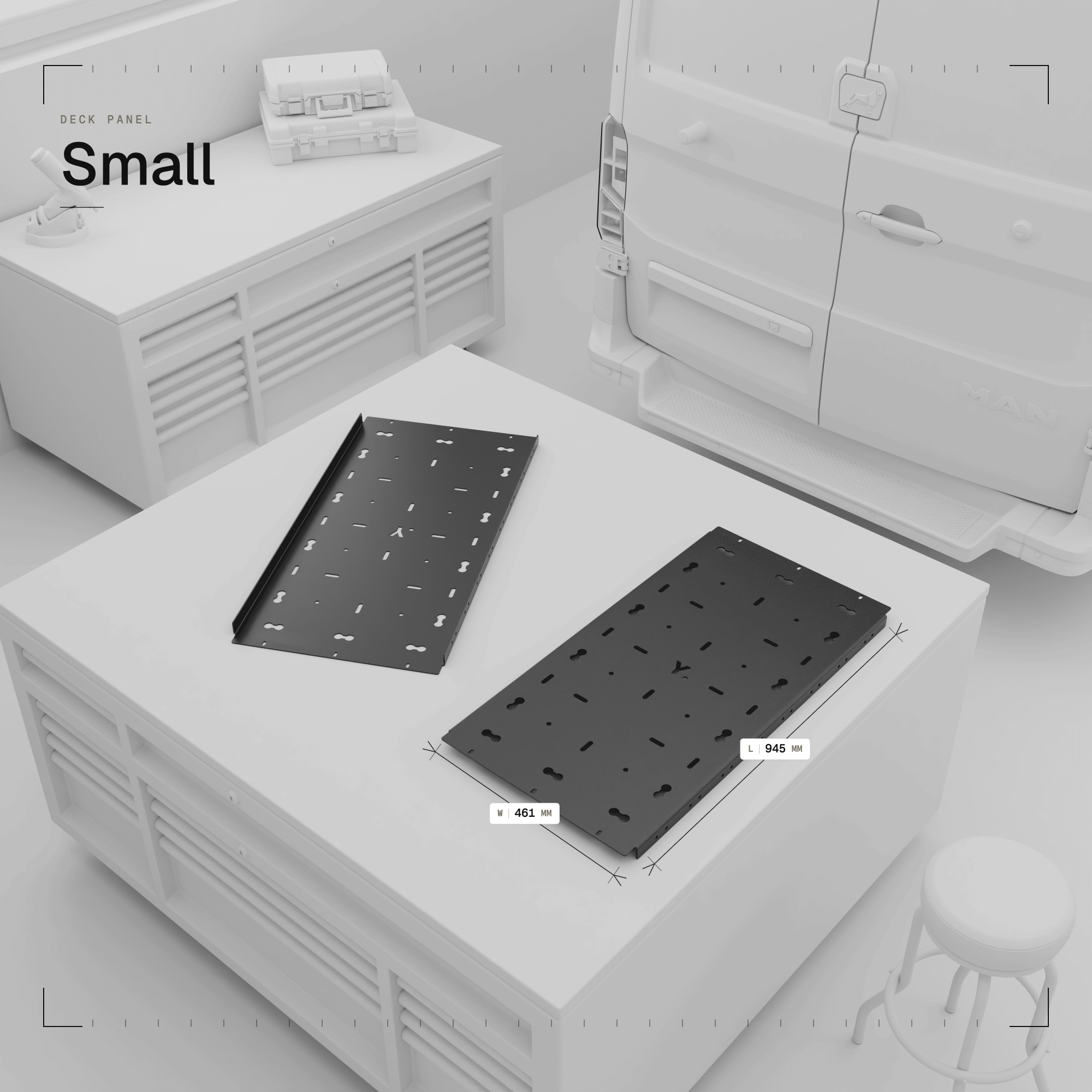 Universal Deck Panels | Roof Rack | Aluminium | YAKKT - Image 4