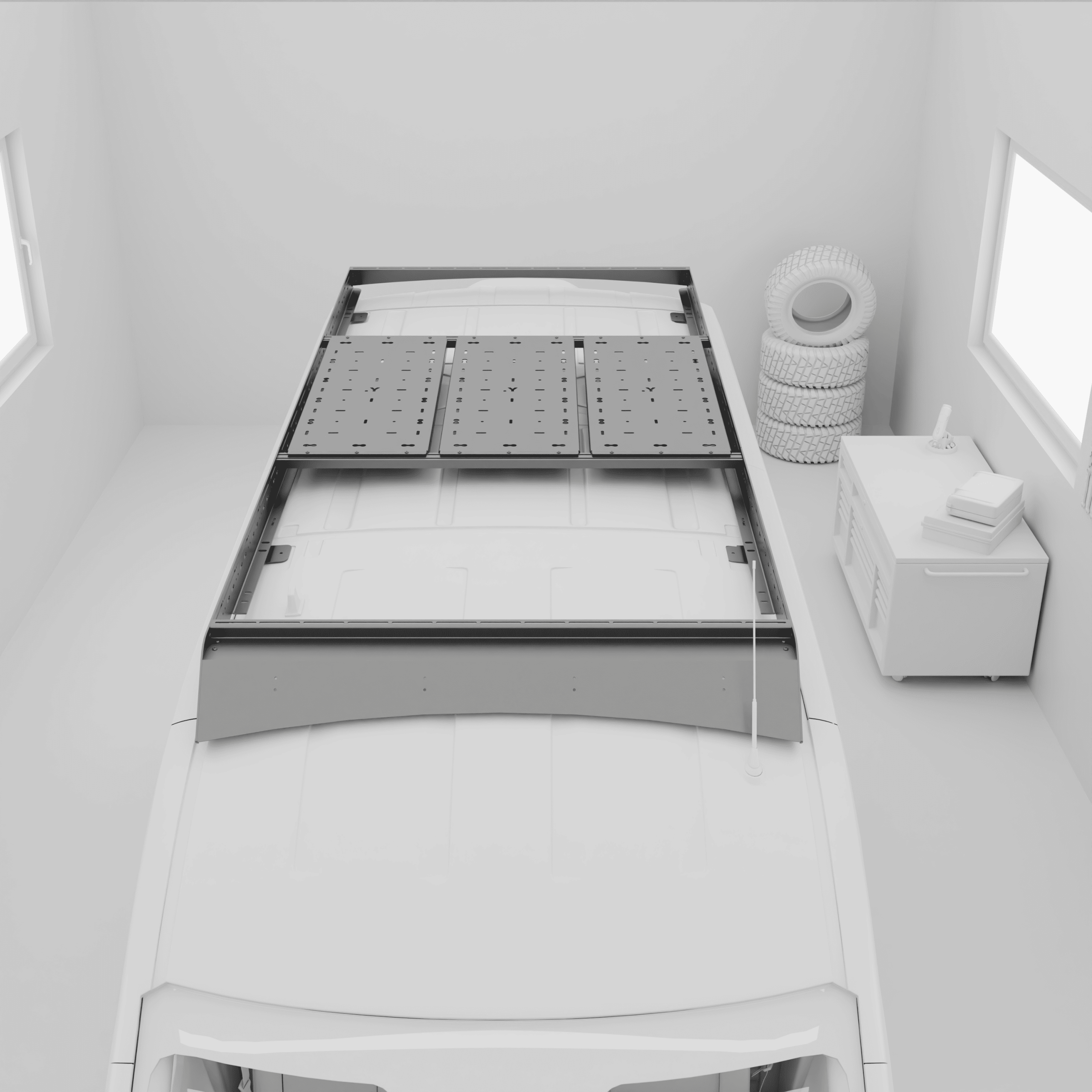 Ford Transit Roof Rack LWB Mid Roof | L3H2 | Modular Aluminium | PRO | YAKKT - Image 5