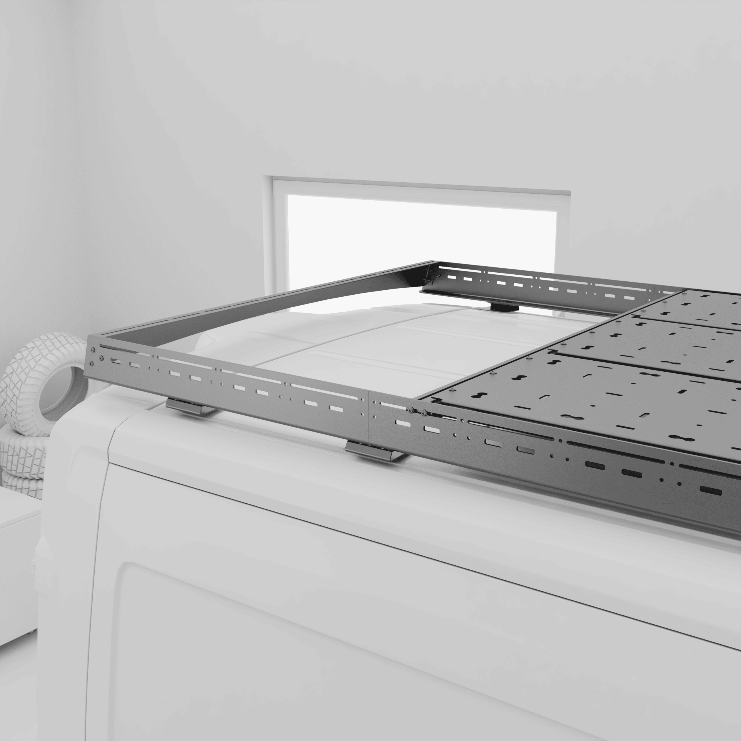 Ford Transit Roof Rack LWB Mid Roof | L3H2 | Modular Aluminium | PRO | YAKKT - Image 6