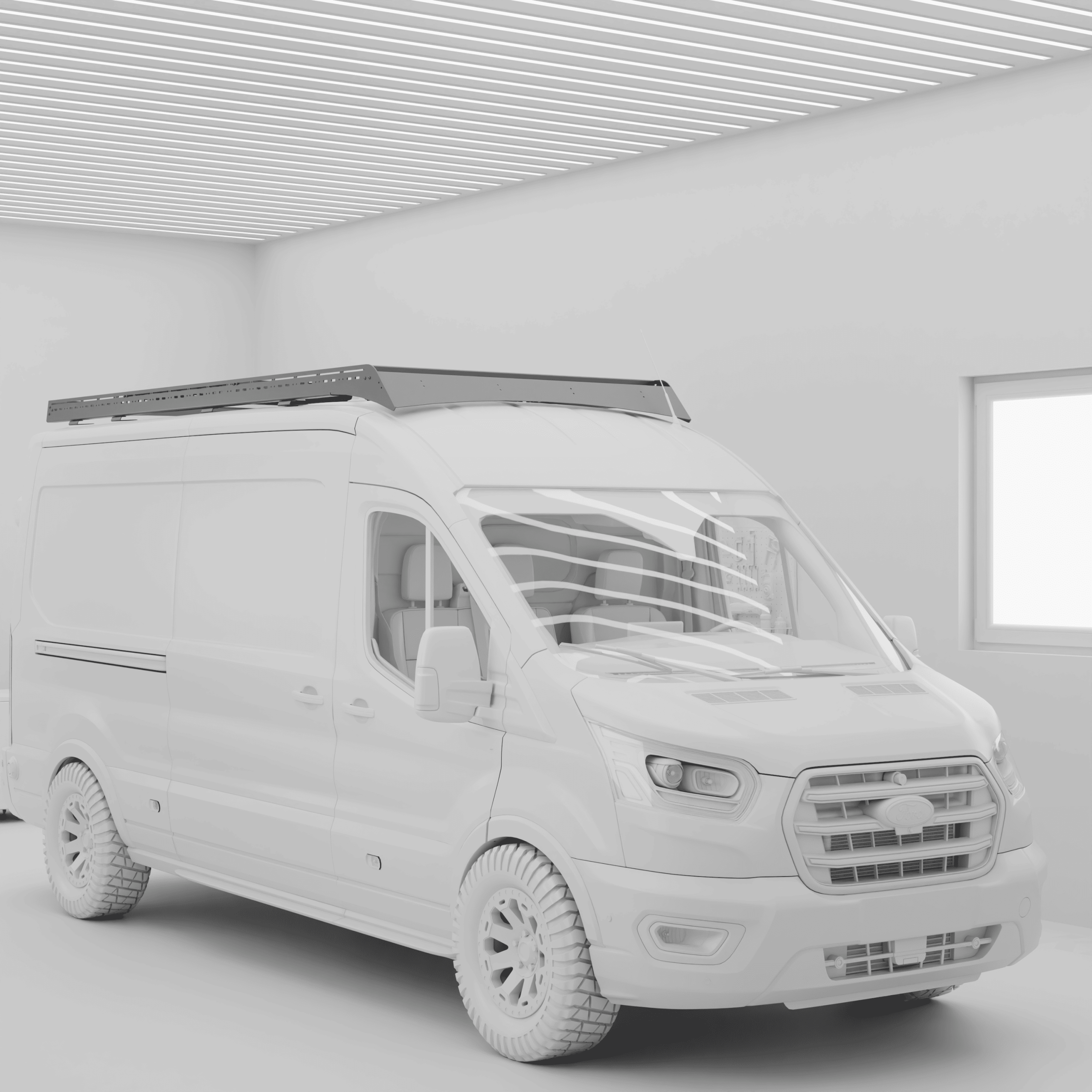 Ford Transit Roof Rack LWB Mid Roof | L3H2 | Modular Aluminium | PRO | YAKKT - Image 3