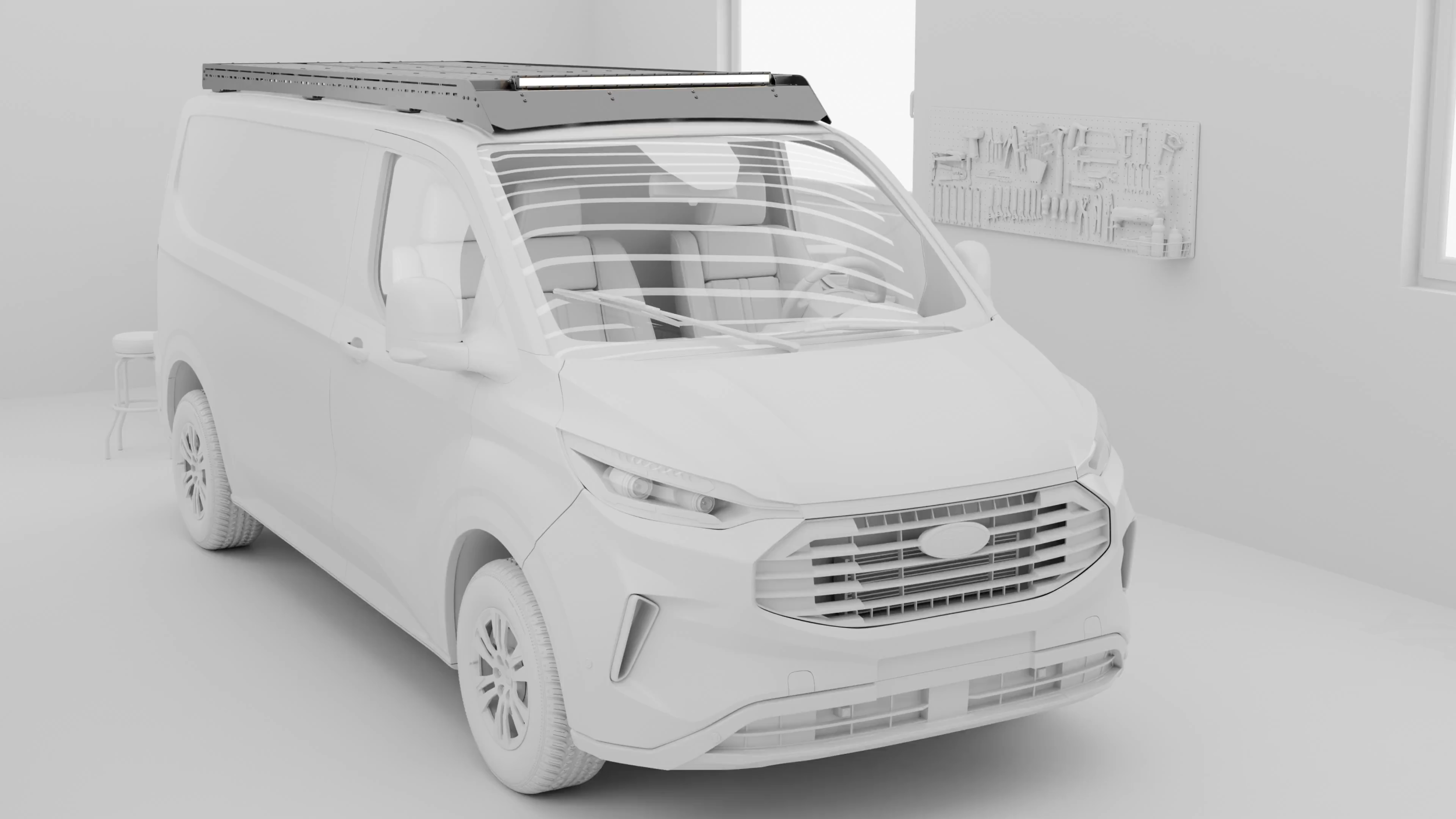 Ford Transit Custom LWB Roof Rack | Modular Aluminium | PRO | YAKKT