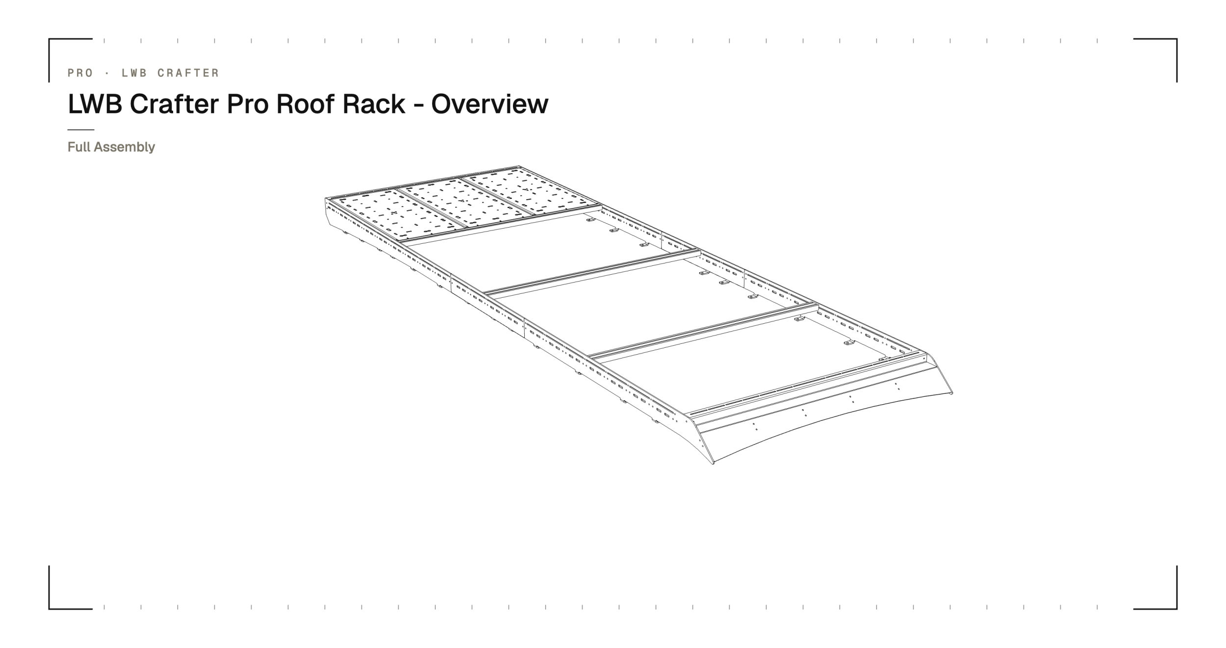 VW Crafter & MAN TGE roof rack install guide
