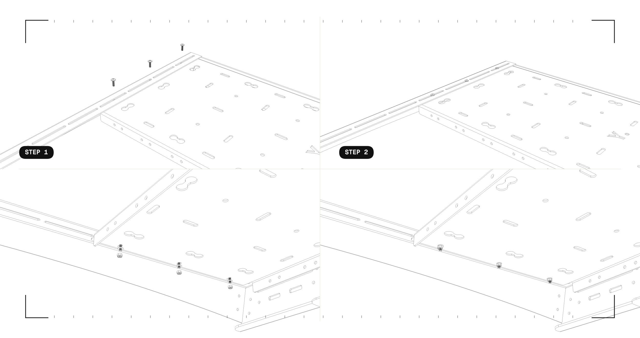 Universal Deck Panels — crossbar — rear fairing fitment