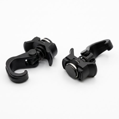 YAKKT L-track hook 2 pack — spring-loaded airline track gear hooks